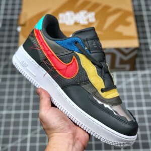 Nike Air Force 1 Low BHM Blue Yellow-Red-Green For Sale