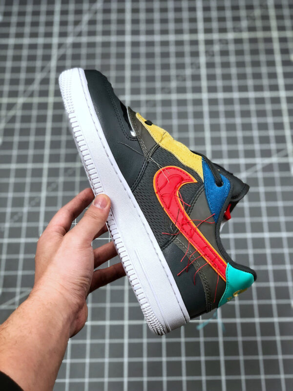 Nike Air Force 1 Low BHM Blue Yellow-Red-Green For Sale