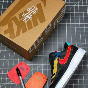 Nike Air Force 1 Low BHM Blue Yellow-Red-Green For Sale