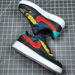 Nike Air Force 1 Low BHM Blue Yellow-Red-Green For Sale