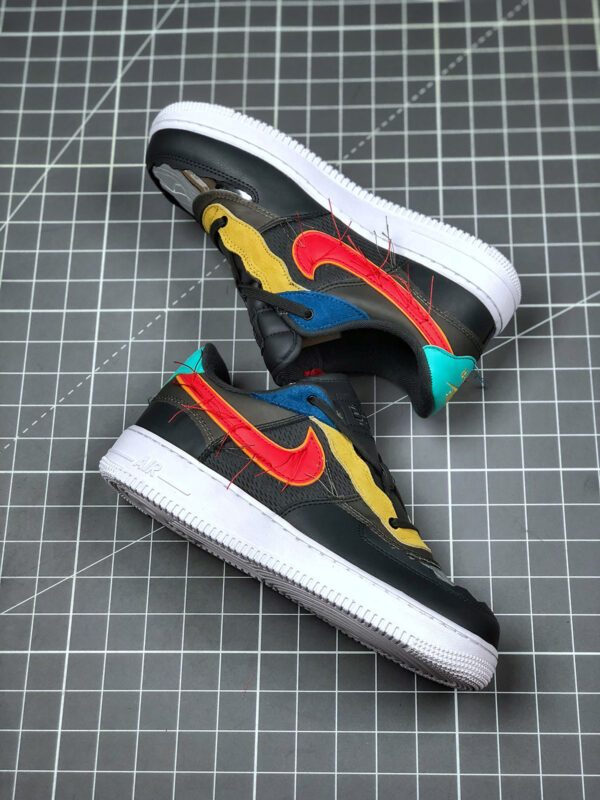 Nike Air Force 1 Low BHM Blue Yellow-Red-Green For Sale