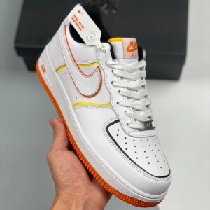 Nike Air Force 1 Low Diy White Orange Yellow For Sale