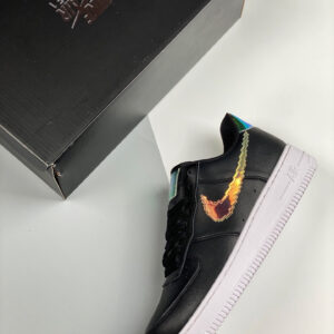 Nike Air Force 1 Low Iridescent Pixel Black Multi-Color-White For Sale