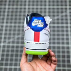 Nike Air Force 1 Low Outside The Lines White Racer Blue-Aurora Green For Sale