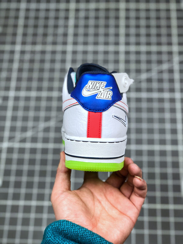 Nike Air Force 1 Low Outside The Lines White Racer Blue-Aurora Green For Sale