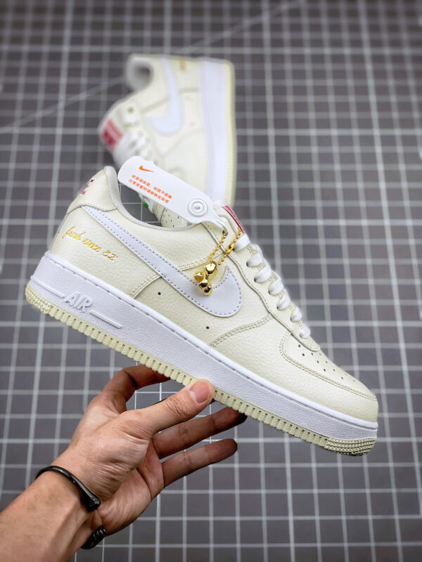 Nike Air Force 1 Low Popcorn Coconut Milk White-University Red For Sale