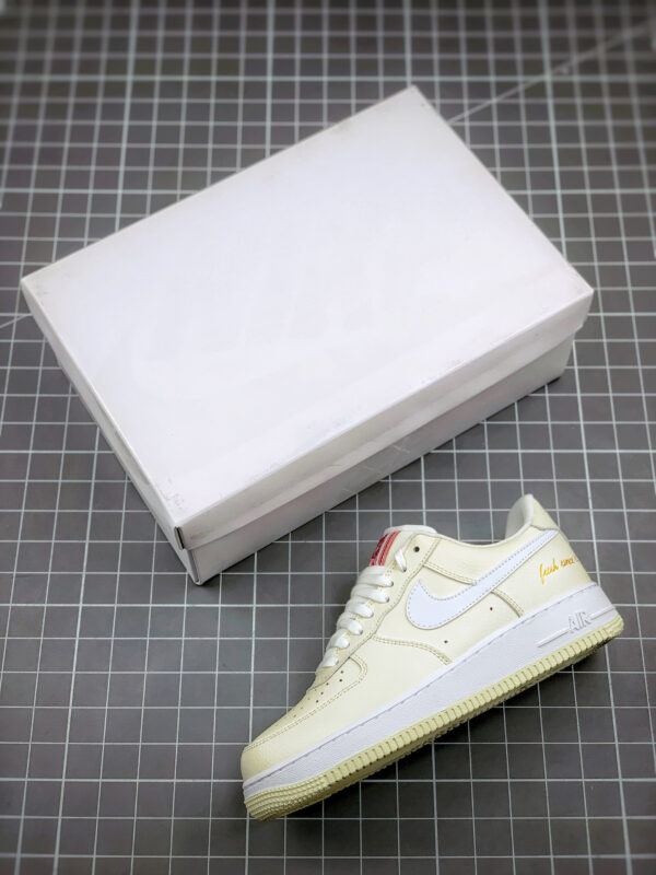 Nike Air Force 1 Low Popcorn Coconut Milk White-University Red For Sale