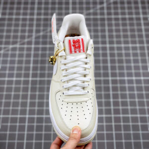 Nike Air Force 1 Low Popcorn Coconut Milk White-University Red For Sale