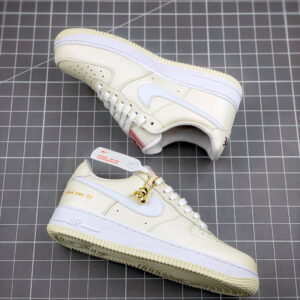 Nike Air Force 1 Low Popcorn Coconut Milk White-University Red For Sale