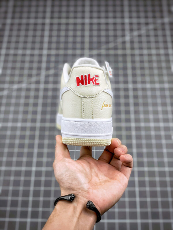 Nike Air Force 1 Low Popcorn Coconut Milk White-University Red For Sale