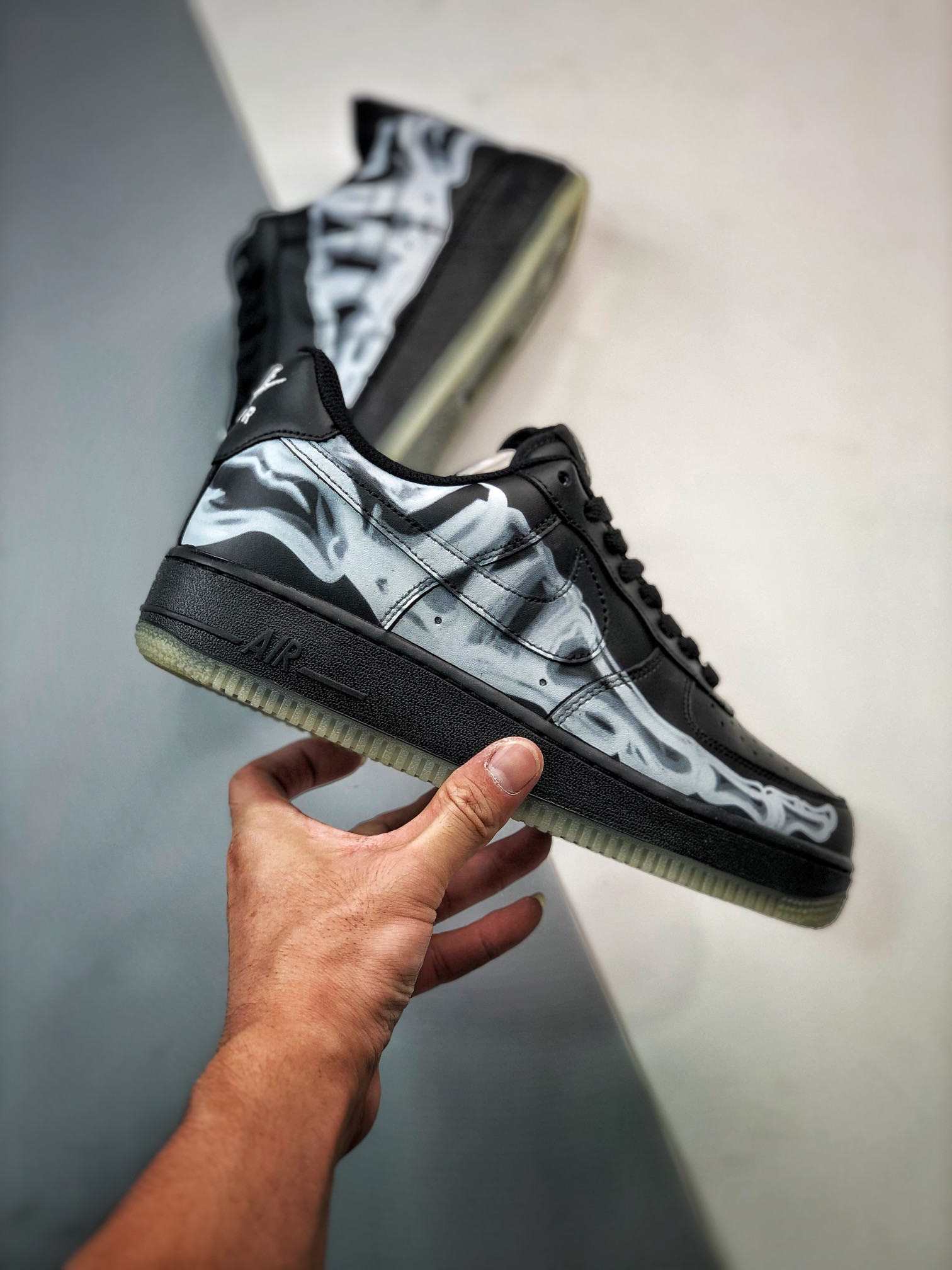 Nike Air Force 1 Low Skeleton Black BQ7541-001 For Sale