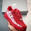 Nike Air Force 1 Low Skeleton Red Custom For Sale