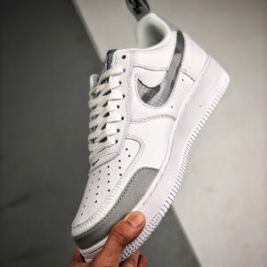 Nike Air Force 1 Low Under Constructioan White Wolf Grey-Black For Sale