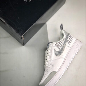 Nike Air Force 1 Low Under Constructioan White Wolf Grey-Black For Sale