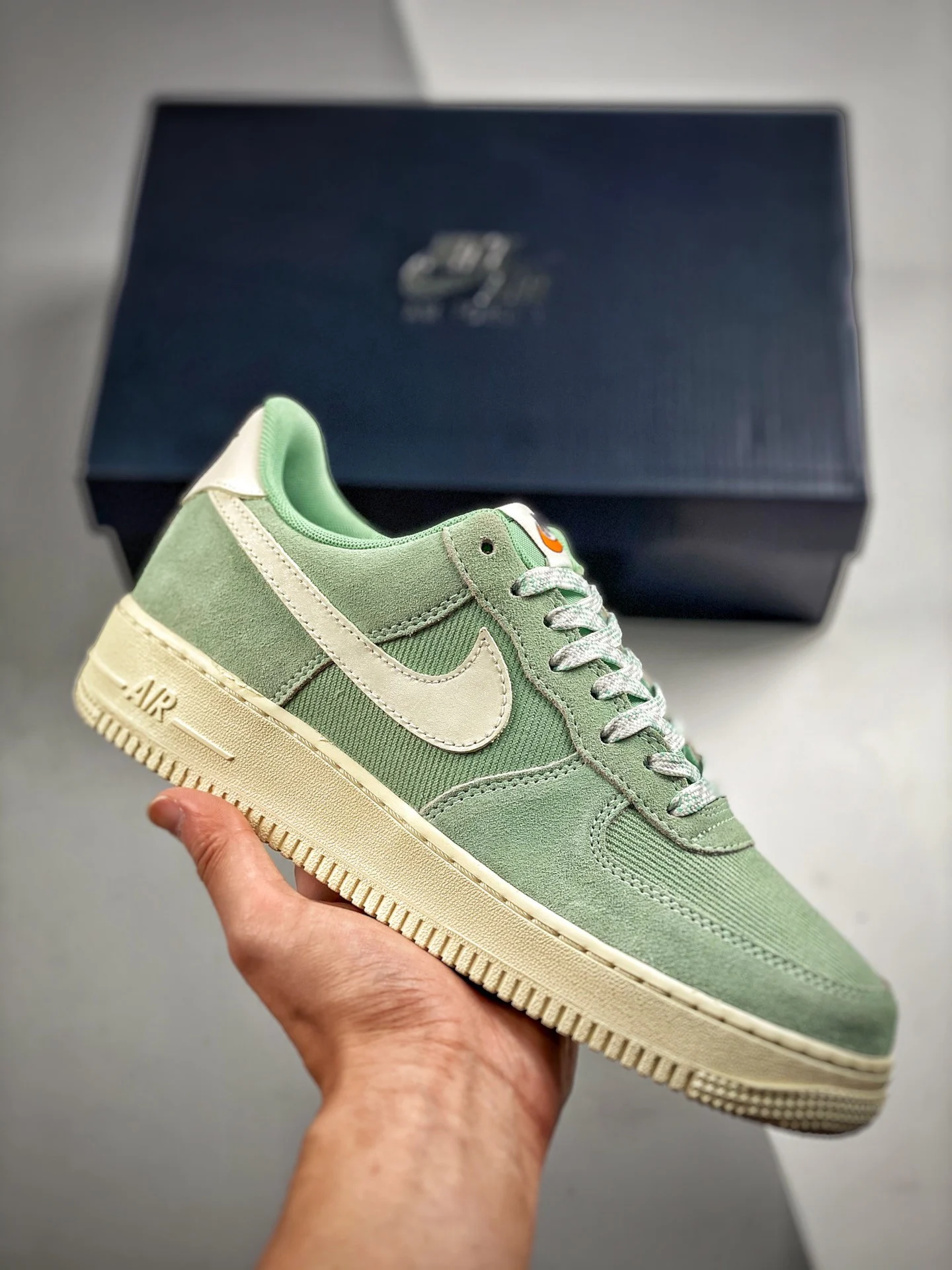 Nike Air Force 1 Low Certified Fresh Enamel Green Sail DO9801-300 For Sale