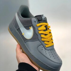 Nike Air Force 1 Low Cool Grey Yellow CQ6367-001 For Sale