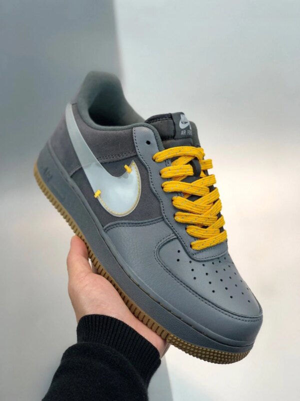 Nike Air Force 1 Low Cool Grey Yellow CQ6367-001 For Sale