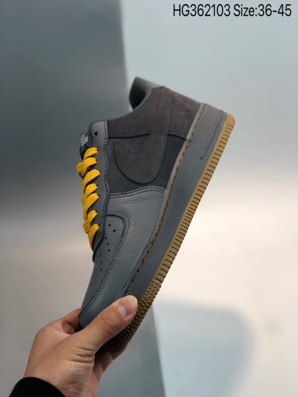 Nike Air Force 1 Low Cool Grey Yellow CQ6367-001 For Sale