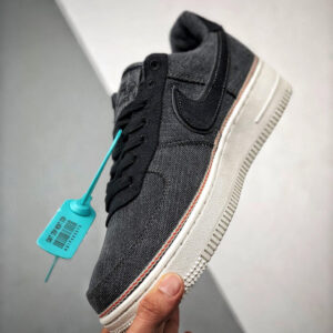 Nike Air Force 1 Low Denim Black For Sale