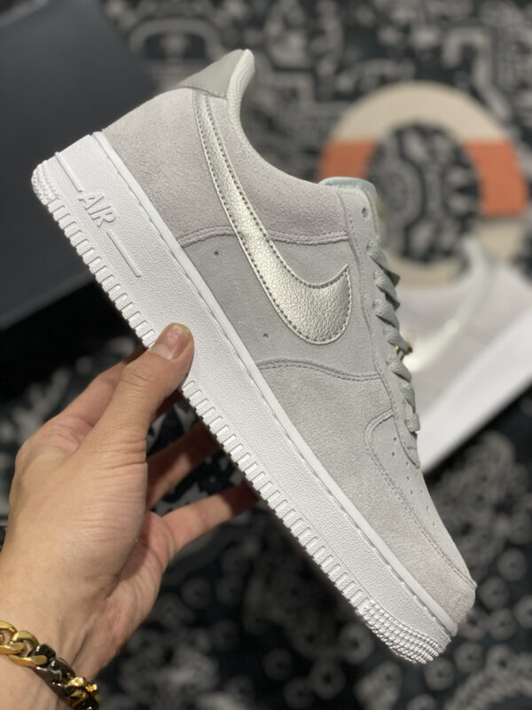 Nike Air Force 1 Low Grey Silver Gold DC4458-001 For Sale