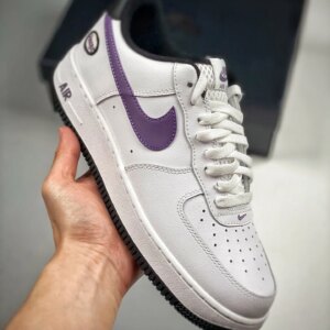 Nike Air Force 1 Low Hoops White Canyon Purple-Black For Sale