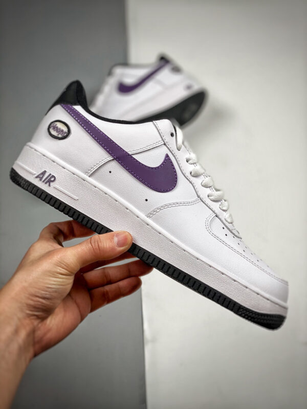 Nike Air Force 1 Low Hoops White Canyon Purple-Black For Sale