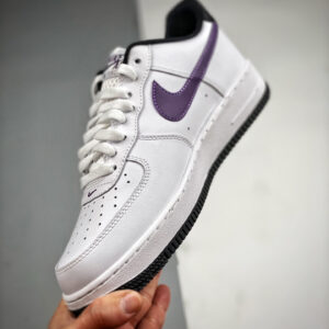 Nike Air Force 1 Low Hoops White Canyon Purple-Black For Sale