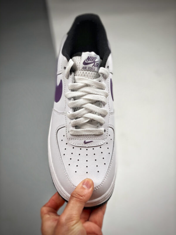 Nike Air Force 1 Low Hoops White Canyon Purple-Black For Sale