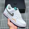 Nike Air Force 1 Low Hoops White Green Purple For Sale