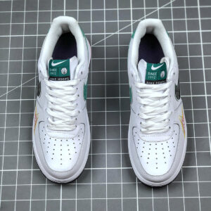 Nike Air Force 1 Low Hoops White Green Purple For Sale