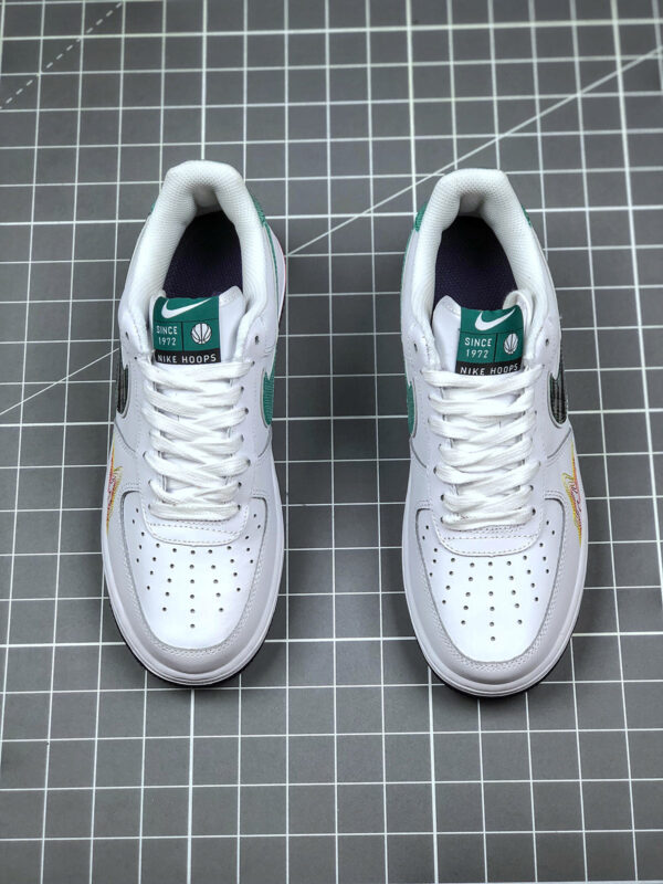 Nike Air Force 1 Low Hoops White Green Purple For Sale