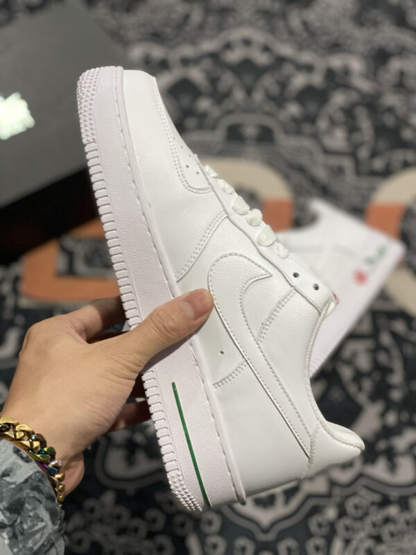 Nike Air Force 1 Low Rose White University Red-Pine Green For Sale