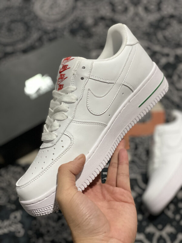 Nike Air Force 1 Low Rose White University Red-Pine Green For Sale