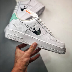 Nike Air Force 1 Low Shadow Swooshes White Black DV3455-100 For Sale