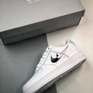 Nike Air Force 1 Low Shadow Swooshes White Black DV3455-100 For Sale