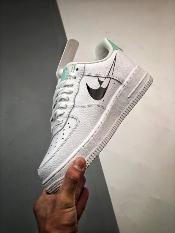 Nike Air Force 1 Low Shadow Swooshes White Black DV3455-100 For Sale