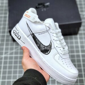 Nike Air Force 1 Low Sketch White Black 2020 For Sale