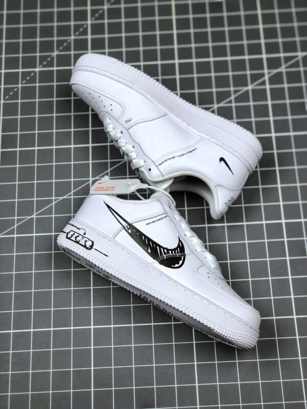 Nike Air Force 1 Low Sketch White Black 2020 For Sale