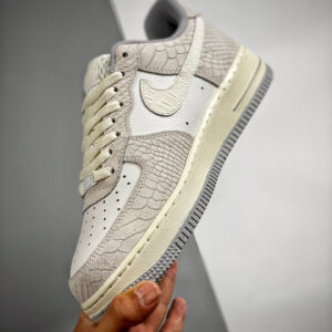 Nike Air Force 1 Low Snakeskin White Wolf Grey For Sale