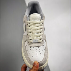 Nike Air Force 1 Low Snakeskin White Wolf Grey For Sale