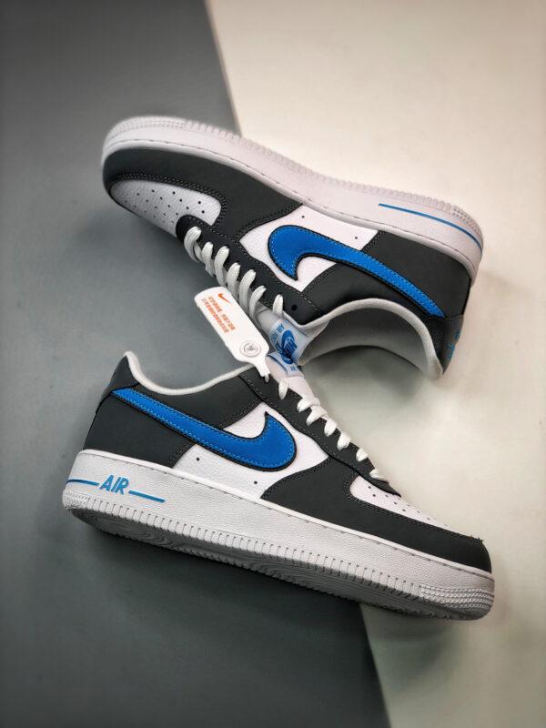 Nike Air Force 1 Low White Grey Blue FB3360-100 For Sale