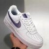 Nike Air Force 1 Low White Purple Sale Off