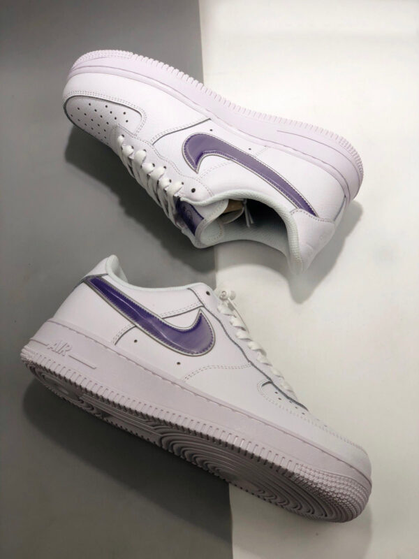 Nike Air Force 1 Low White Purple Sale Off