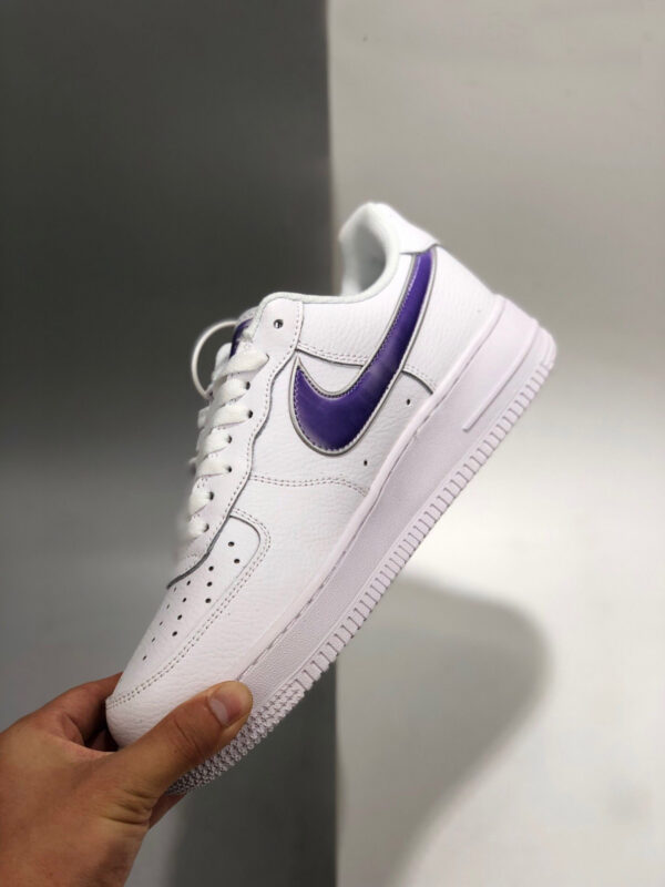 Nike Air Force 1 Low White Purple Sale Off