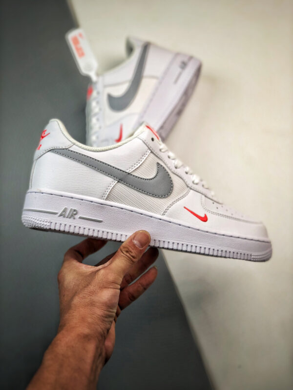 Nike Air Force 1 Low White Red Grey FD9772-100 For Sale