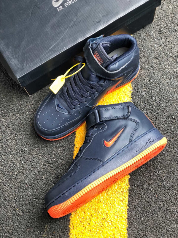 Nike Air Force 1 Mid New York Obsidian Black For Sale