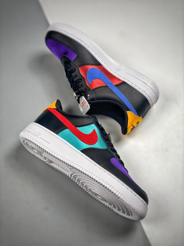 Nike Air Force 1 NBA And WNBA Black Washed Teal Court Purple Gym Red For Sale