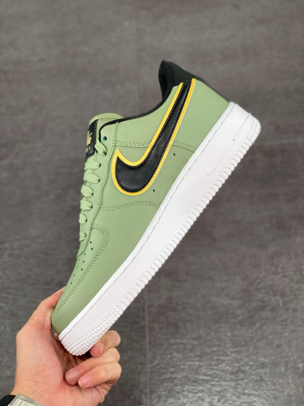 Nike Air Force 1 Oil Green Metallic Gold Swoosh DA8481-300 For Sale