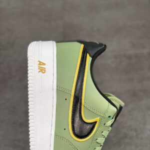 Nike Air Force 1 Oil Green Metallic Gold Swoosh DA8481-300 For Sale