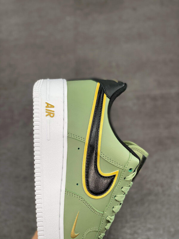 Nike Air Force 1 Oil Green Metallic Gold Swoosh DA8481-300 For Sale